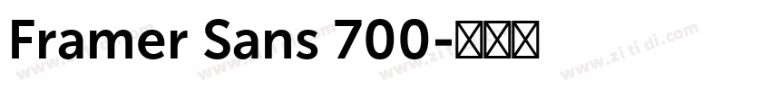 Framer Sans 700字体转换